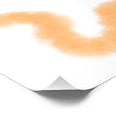Poster Félicitations spirale orange bordure espagnole boh (Coin)