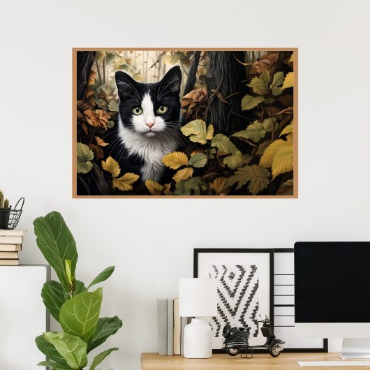 Poster Feline Adventures in the Forest (Bureau à domicile)