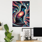 Poster Feline Cosmos (Bureau à domicile)