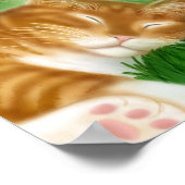 Poster Feline Fun with Fireflies (Coin)