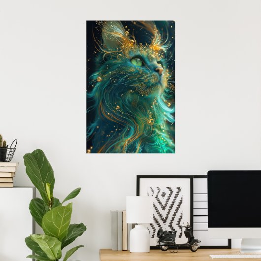 Poster Feline mystique (Bureau à domicile)