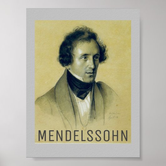 Poster Felix Mendelssohn (1834) (Devant)