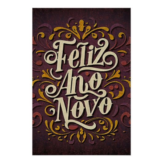 Poster Feliz Ano Novo (Devant)