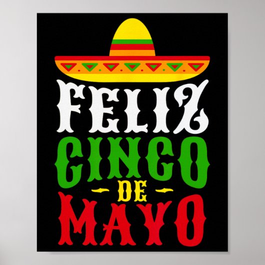 Poster Feliz Cinco De Mayo Festival Mexicain (Devant)