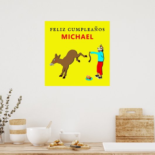 Poster feliz cumpleanos (Cuisine)