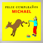 Poster feliz cumpleanos (Devant)