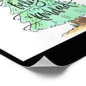 Poster Feliz Navidad Christmas Tree T Shirt  (Coin)