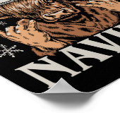 Poster Feliz Navidad Meme Emo Cow Funny Meme Noël (Coin)