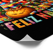 Poster Feliz Navidad Mexican Funny Christmas Père Noël Fe (Coin)