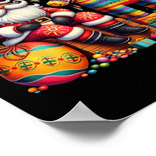 Poster Feliz Navidad Mexican Funny Christmas Père Noël Fe (Coin)