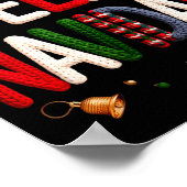 Poster Feliz Navidad Pajamas Spanish Mexican Christmas Bo (Coin)