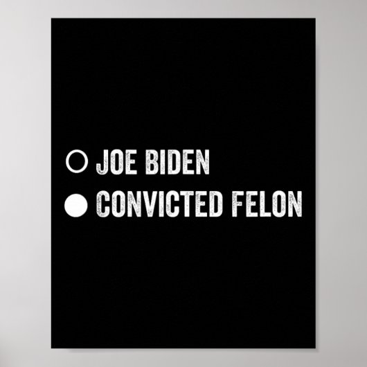 Poster Felon Funny Pro Trump 2024 (Devant)