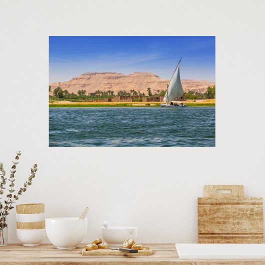Poster Felucca - Le Nil, Louxor, Egypte (Cuisine)