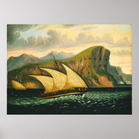 Felucca outre du Gibraltar par des chambres de
