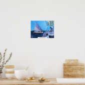 Poster Feluccas sur le Nil Peinture d'Alfred Fox (Cuisine)