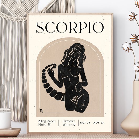 Poster féminin Scorpio