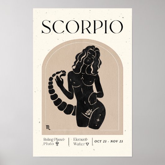Poster féminin Scorpio (Devant)