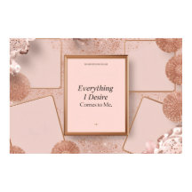 Feminine soft-life inspired vision board