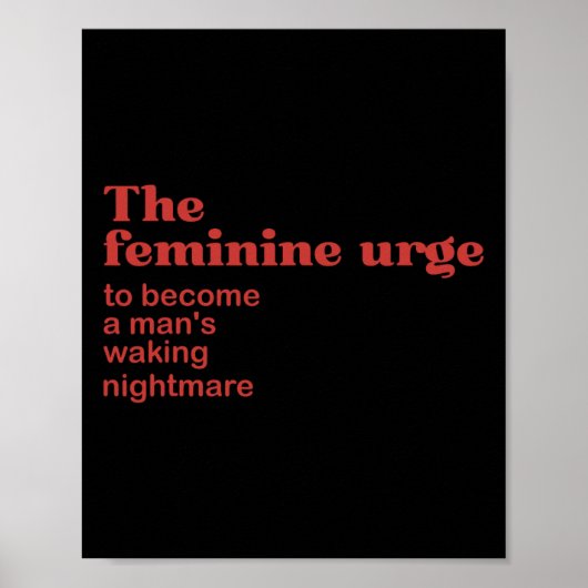 Poster Feminine Urge Une Marche (Devant)