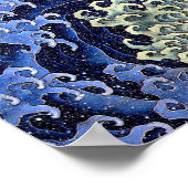 Poster Feminine Vague Japonaise Vintage Katsushika Hokusa (Coin)