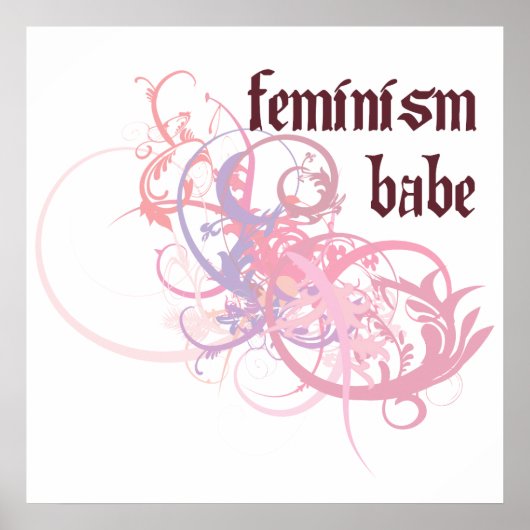 Poster Feminism Babe (Devant)