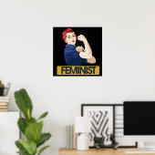 Poster Féministe (Bureau à domicile)