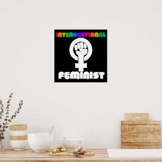 Poster féministe intersectionnelle (Cuisine)