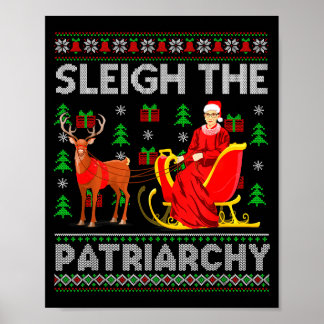 Poster Féministe Ruth Bader Ginsburg Rbg Noël Traîneau Le