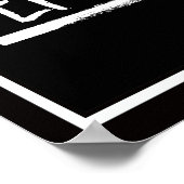 Poster Feministe sévère - blanc - (Coin)