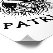 Poster Feministe Wicca Witch Hex Le Patriarcat sorcière (Coin)