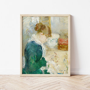 Poster Femme à coudre   Berthe Morisot