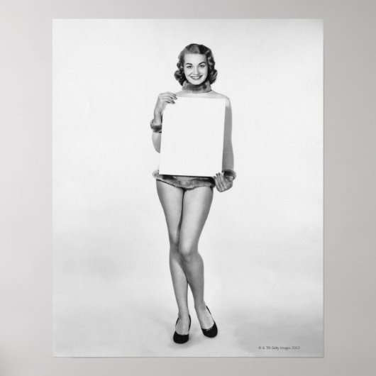 Poster Femme à la fourrure (Devant)