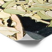 Poster Femme à la Marguerite de Mucha (Coin)