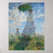 Poster Femme à l'ombrelle de Claude Monet (Devant)