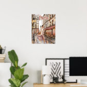 Poster Femme à Paris (Bureau à domicile)