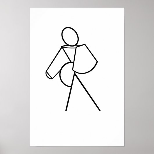 Poster Femme à pied (Devant)