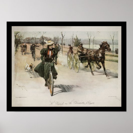Poster Femme à vélo 1897 (Devant)