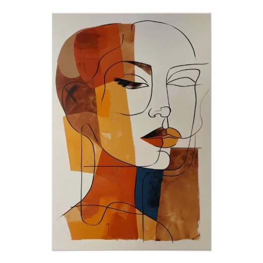Poster Femme Abstraite (Devant)