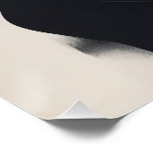 Poster Femme Abstraite noire et blanche (Coin)