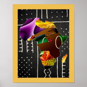 Poster Femme africaine
