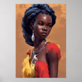 Poster Femme africaine (Devant)
