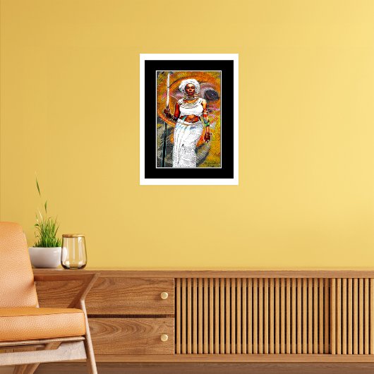 Poster Femme africaine guerrière
