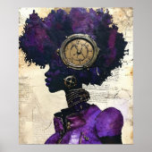 Poster Femme Afro-Américaine Steampunk (Devant)