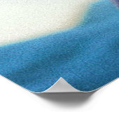 Poster Femme agitant ses cheveux par le vent (Coin)