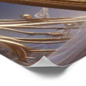 Poster Femme Alien de l'Espace Jouant de la Harpe (Coin)