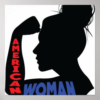 Poster Femme américaine