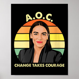 Poster Femme Aoc Alexandria Ocasio-cortez First Femme P