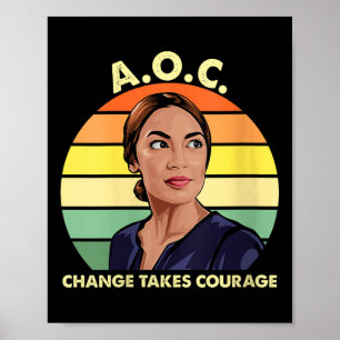 Poster Femme Aoc Alexandria Ocasio-cortez First Femme P