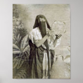 Poster Femme arabe, danseuse, Vintage (Devant)
