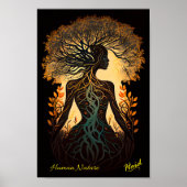 Poster Femme Arbre Nature - Gen AI (Devant)